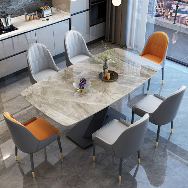 H8fe32221410a4b43ae49ac020405c310i Set Meja Makan Mewah Modern